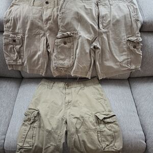 Tan Casual Cargo Shorts
